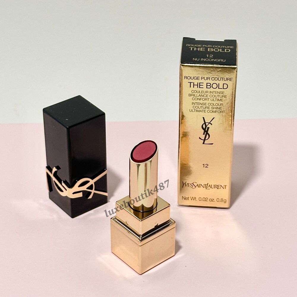 YSL Rouge Pur Couture THE BOLD Mini Lipstick in 12 Nu Incongru
